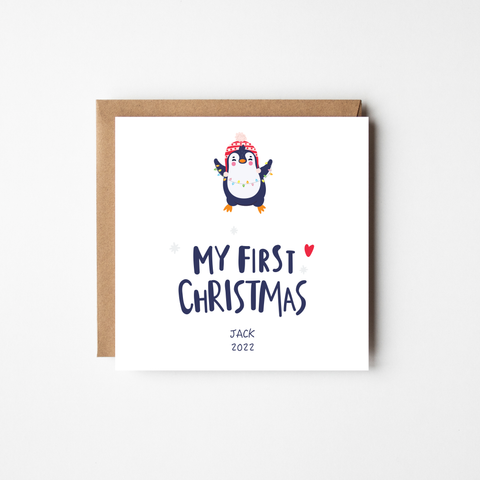 Baby's First Christmas greeting card