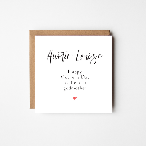 Godmother Mother's Day greeting card