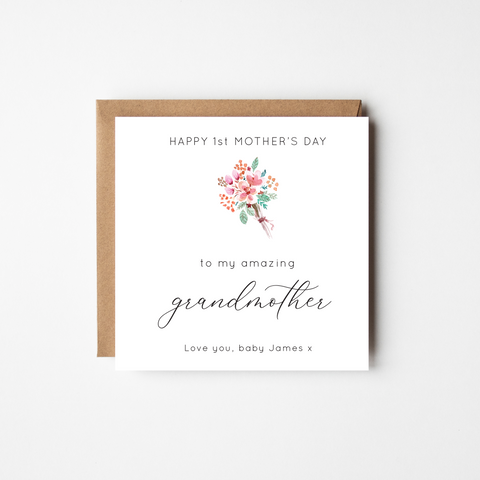 First Mother's Day greeting card